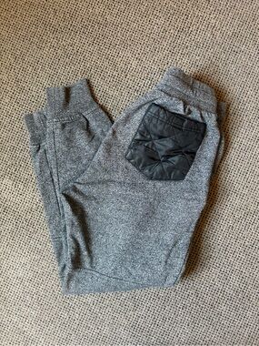 Champs Gray Men's Jogger Sweatpants with Black Quilted Back Pocket